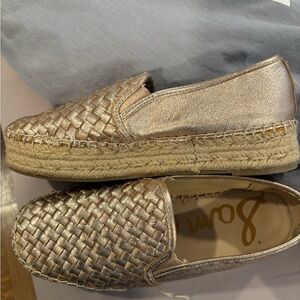 Sam Edelman Rose Gold Catherine Platform Espadrilles